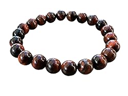 Red Tiger Eye Crystal Bead Bracelet 8mm, Wholesale