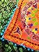 PDTXCLS ATAZUA Embroidered Orange Cotton Suzani Indian Cushion Cover. 20