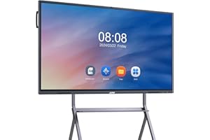 JAV Smart Board, 65'' 4K UHD Interactive Whiteboard, All in One Smartboard for Office, Digital Smart Whiteboard Built in Dual System and 13MP Camera for Classroom (Wall Mount Included)