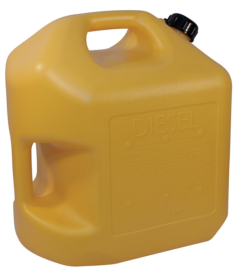 Gas Can Diesel Fuel Water 5 Gallon Yellow Scepter Jug Spout Cap