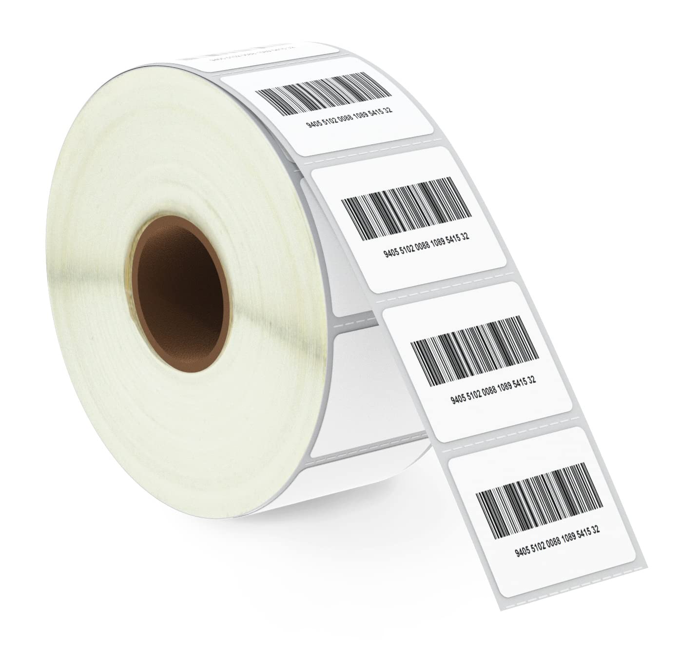 BETCKEY - 32mm x 25mm(1.25 in x 1 in) Barcode & Address Thermal Labels, 1380 Perforated Labels per Roll, Compatible with Zebra & More Printers