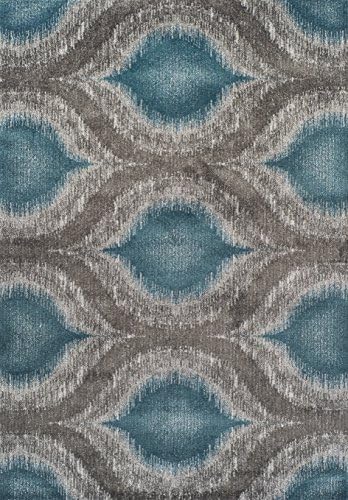 Dalyn Rugs MG4441TE3X5 Modern Greys Rug, 3'3" x 5'3", Teal