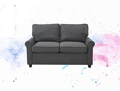 Amazon Com Guplus 57 Loveseat Sleeper With Memory Foam Mattress