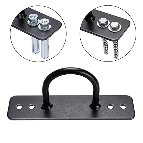 Battle Rope Wall Ceiling Mount Anchor Bracket Hook Suspension Straps Gymnastic Rings Z56040