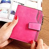 Women's Wallets Ladies Small Leather Card Holder Wallet Zipper Coin Purse
