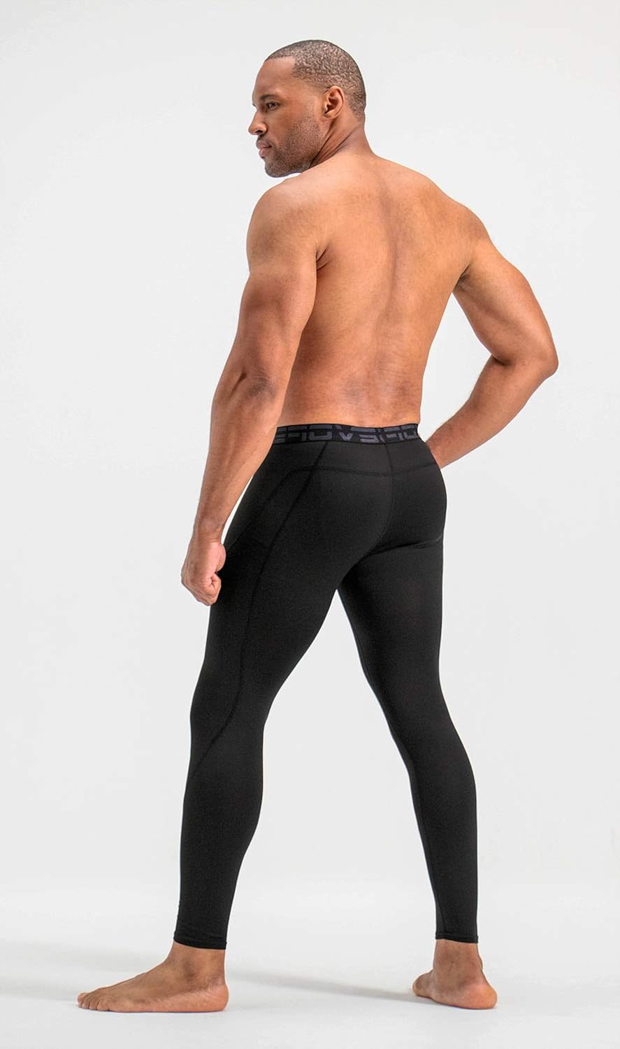 DEVOPS Men's Thermal Compression Pants, Athletic Leggings Base Layer Bottoms (2 Pack): Clothing