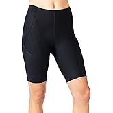 Terry Bike Shorts Women Padded Grand Touring Bike Shorts for Women Cycling with Pockets Compression Flex Air Tour Chamois