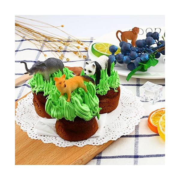 Animals Figure,54 Piece Mini Jungle Animals Toys Set,Zoo World Realistic Wild Vinyl Pastic Animal Learning Resource…