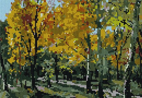 Autumn Trees Needlepoint Kit