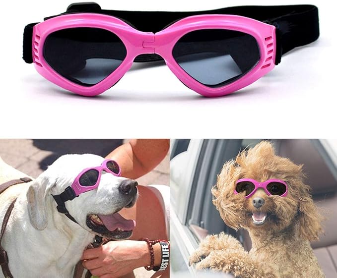 Namsan Hundebrille Verstellbarer Riemen Schutzbrille für Hunde