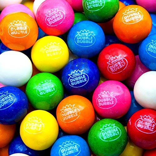 Dubble Bubble Assorted Gumballs 300 Count 1 Inch for Office Party or Home
