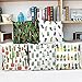 Crazy Cart Cotton Linen Square Decorative Throw Pillow Cover Cactus Painting Home Decorative Pillowcase Cushion Cover 18*18 inch