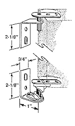 Prime-Line U 9133 Hinge Set, Café Door