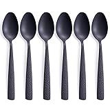 Matte Black Dinner Spoon Set of 6, FULLYWARE 8.0