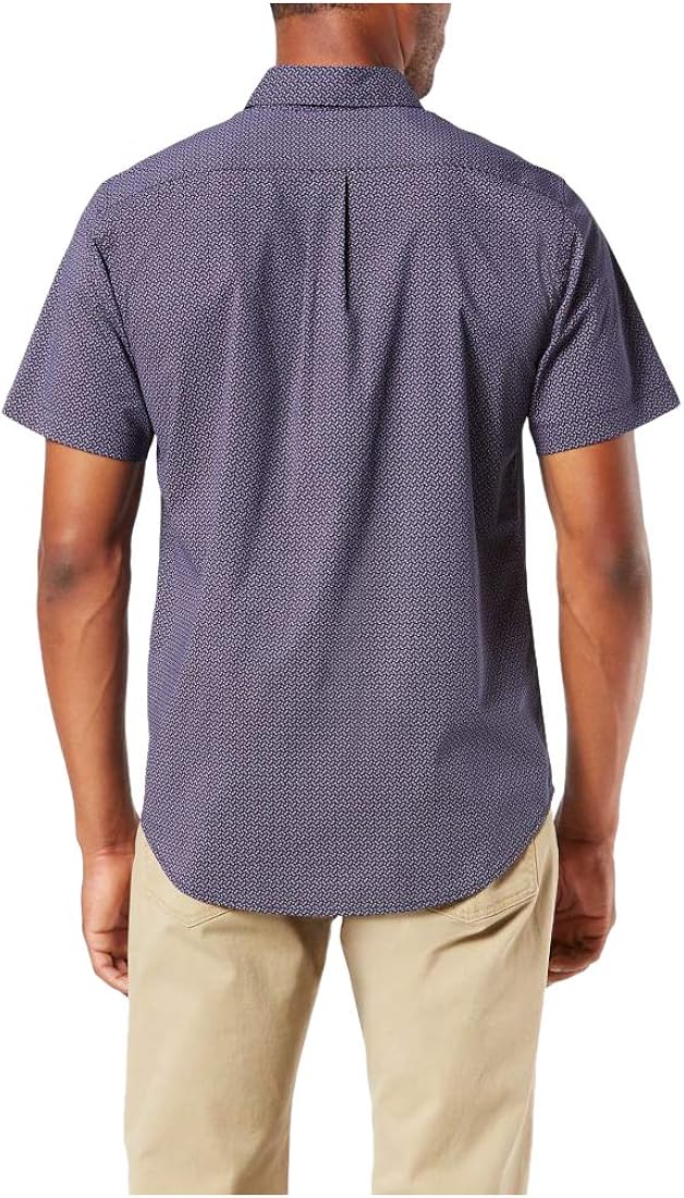 Dockers Men's Short-Sleeve Button-Down Comfort Flex Shirt at  Men’s Clothing store