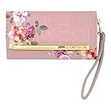 Steve Madden Women's Logobar Trifold Wristlet