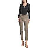 SANDY & SID Cropped Pants for Women Petite Small Size Mid Waist Slim Fit Work Pants Stretch Trousers Slack Casual Office Wear