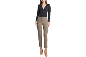 SANDY & SID Cropped Pants for Women Petite Small Size Mid Waist Slim Fit Work Pants Stretch Trousers Slack Casual Office Wear