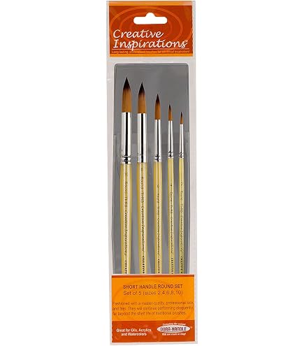 BUYMA artist brush Ｆluenta5 ブラッシュセット Amazon.com: Creative Inspirations Dura-Handle Assorted Shape Long