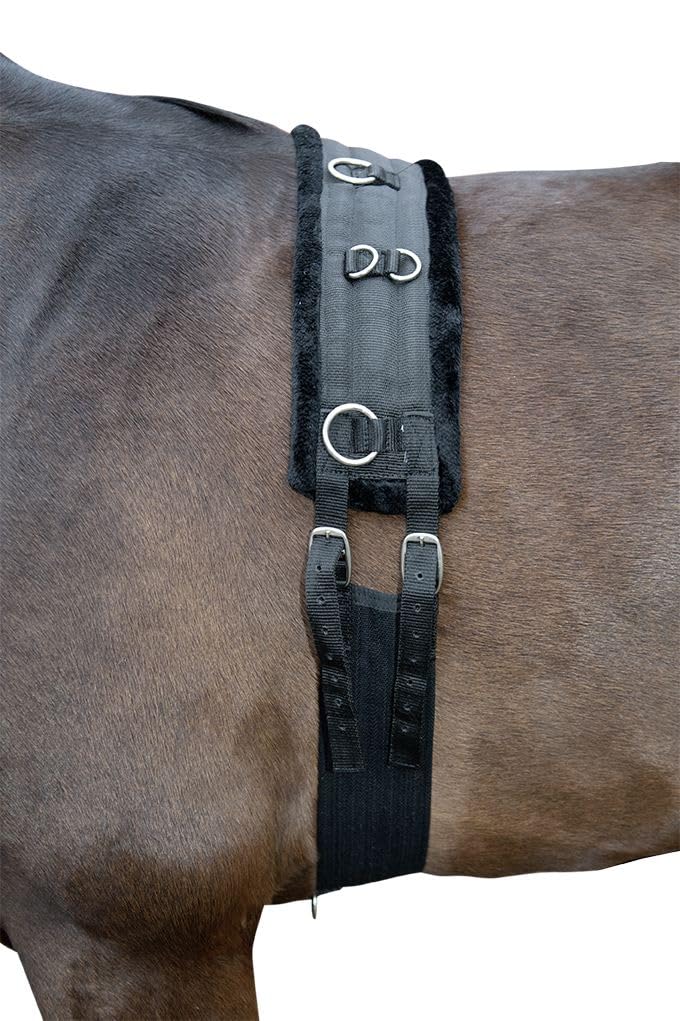 HKM Teddy Lunging Girth Black/Black Pony