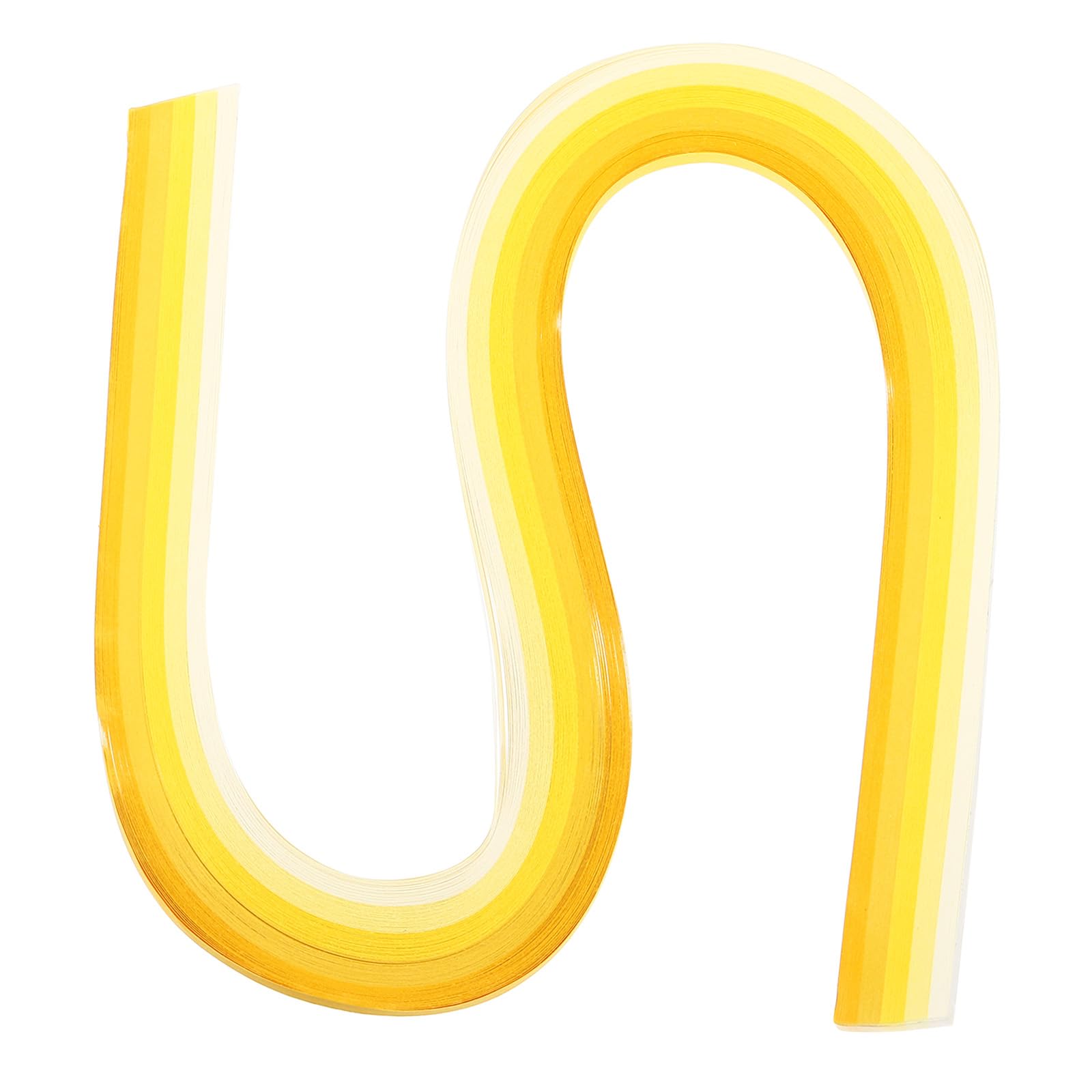 PATIKIL 540 x 10mm Rainbow Quilling Strips Paper,120 Pcs Origami Paper Quilling Strip for Art DIY Hand Craft Christmas, Gradient Light Yellow