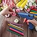 KUUQA 70 Pcs Glitter Hot Melt Glue Adhesive Glue Sticks for DIY Art Craft 7 x 100mm (7 Colors)