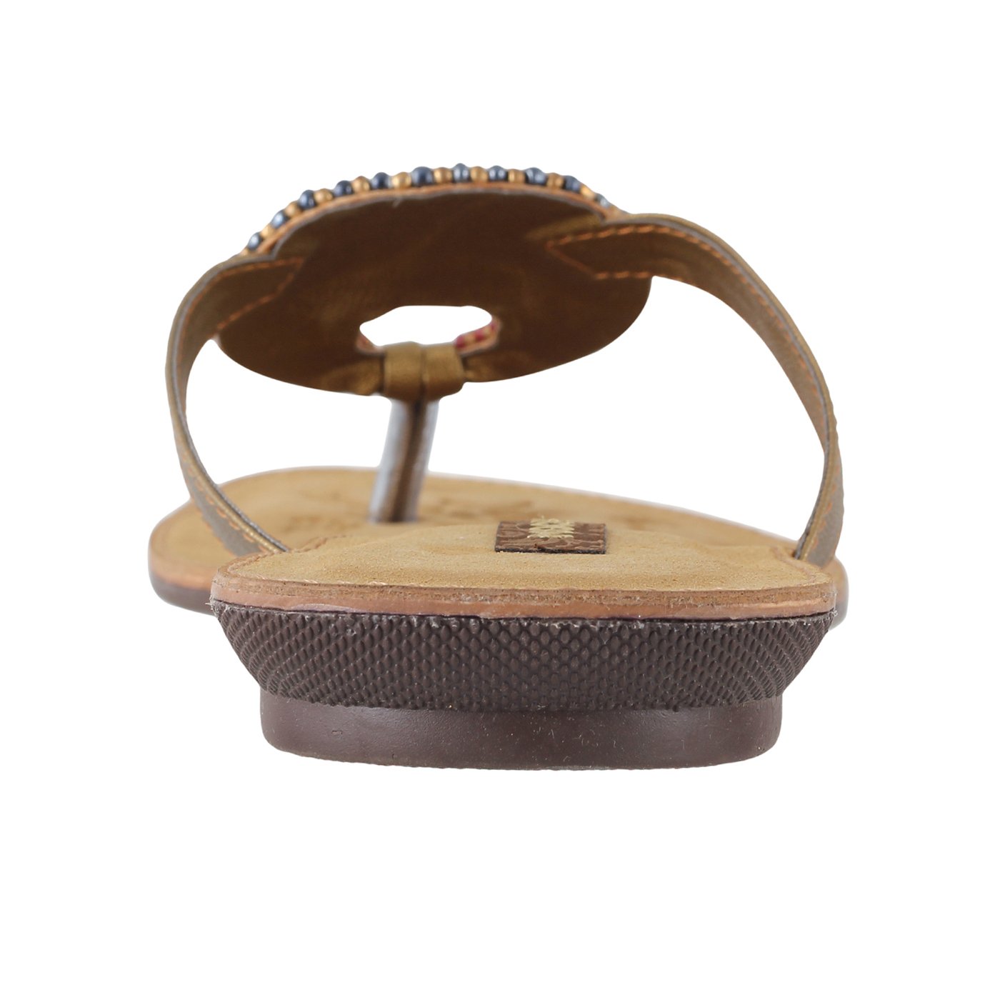 mochi women antic gold synthetic sandals (32-7404)