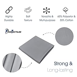 Pico Textiles 4 Yards Bolt Silver Poly Cotton Twill