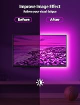 MATICOD LED TV Lights 32-43in RGB Backlight with Remote APP Control view 2