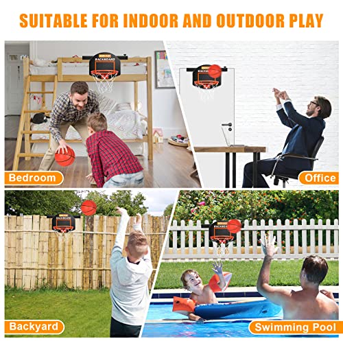 Moving Basketball Hoop Indoor for Kids and Adults Mini Basketball
