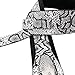 Walker & Williams SF-03 White & Black Textured Snake Pattern Guitar Strap with Snakehead