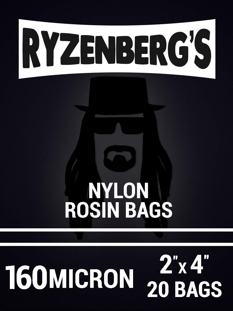 Rosin Press Bags/Rosin Filters (160 Micron/160u) 2" x 4" Inch (20 Pack) By Ryzenberg's