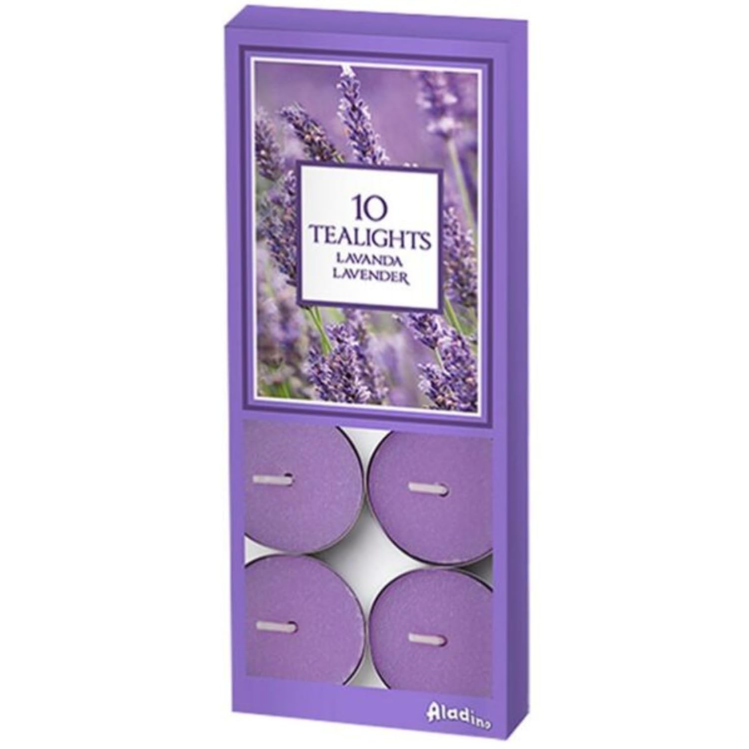 Marco Paul 10pcs Lavender Scented Tea Lights – Long Burning 8 Hour Tealights, Scented Candles Multipack for Home Décor, Relaxation & Aromatherapy Tea Light Candles - Christmas Gifts, Gifts for Women