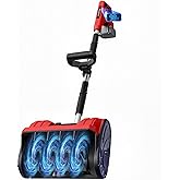 Wallnetic Cordless Snow Shovel Compatible for Milwaukee 18V Battery with Brushless Motor, 12'' Cordless Snow Blower, Electric