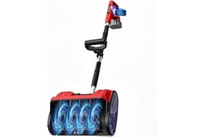 Wallnetic Cordless Snow Shovel Compatible for Milwaukee 18V Battery with Brushless Motor, 12'' Cordless Snow Blower, Electric