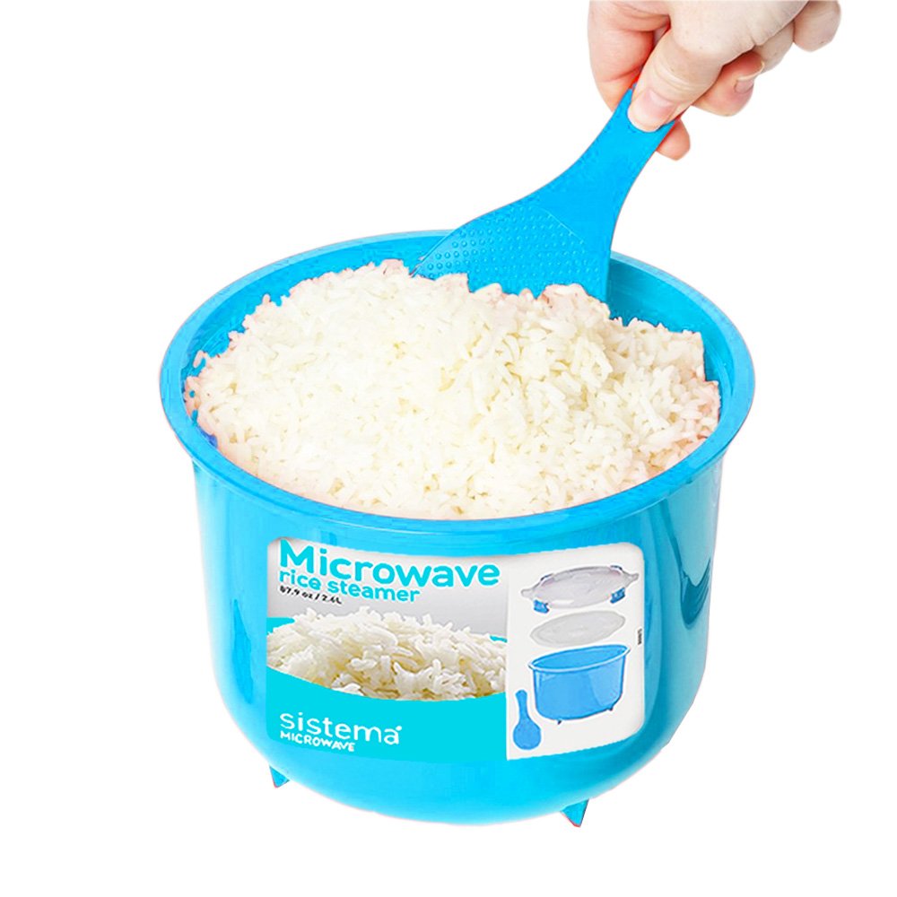 Sistema Microwave Cookware Rice Steamer Set with Lids Large Microwave