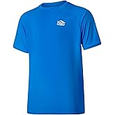 Willit Men's UPF 50+ Rashguard Swim Shirt Short Sleeve SPF Sun Protection Quick Dry Water Beach Shirts Fishing Surf Shirt