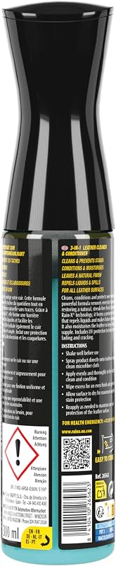 Limpia Tapicerías Cuero Coche - Limpia,Nutre y Repele Manchas -300ml