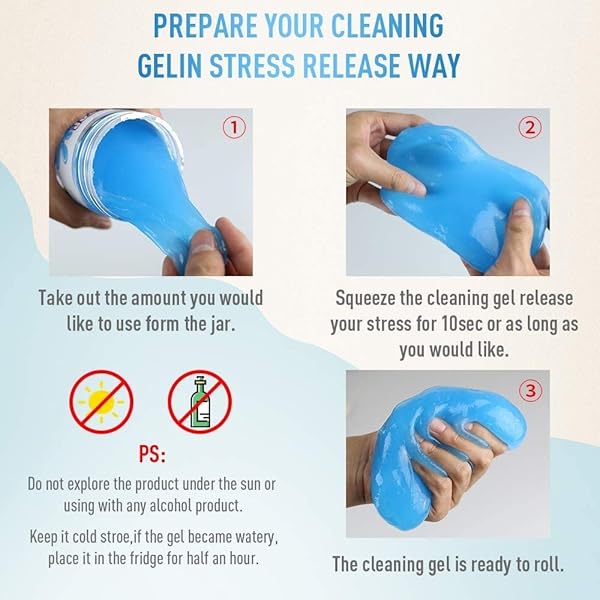 CLEANING GEL FOR CAR | CAR CLEANING KIT | UNIVERSAL DETAILING AUTOMOTIVE DUST CAR CREVICE CLEANER | AUTO AIR VENT INTERIOR DETAIL REMOVAL PUTTY | CLEANER FOR CAR VENTS, KEYBOARDS, CAMERAS