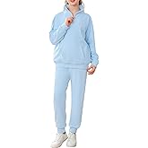LecGee Girls Quarter zip Sweatsuit Kids Pants Sets Turtleneck Fleece Clothing Set Fall 2 Piece Outfits for Teen Girl