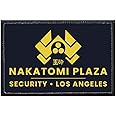 Nakatomi Plaza - Security - Black Morale Patch | Hook and Loop Attach for Hats, Jeans, Vest, Coat | 2x3 in | by Pull Patch