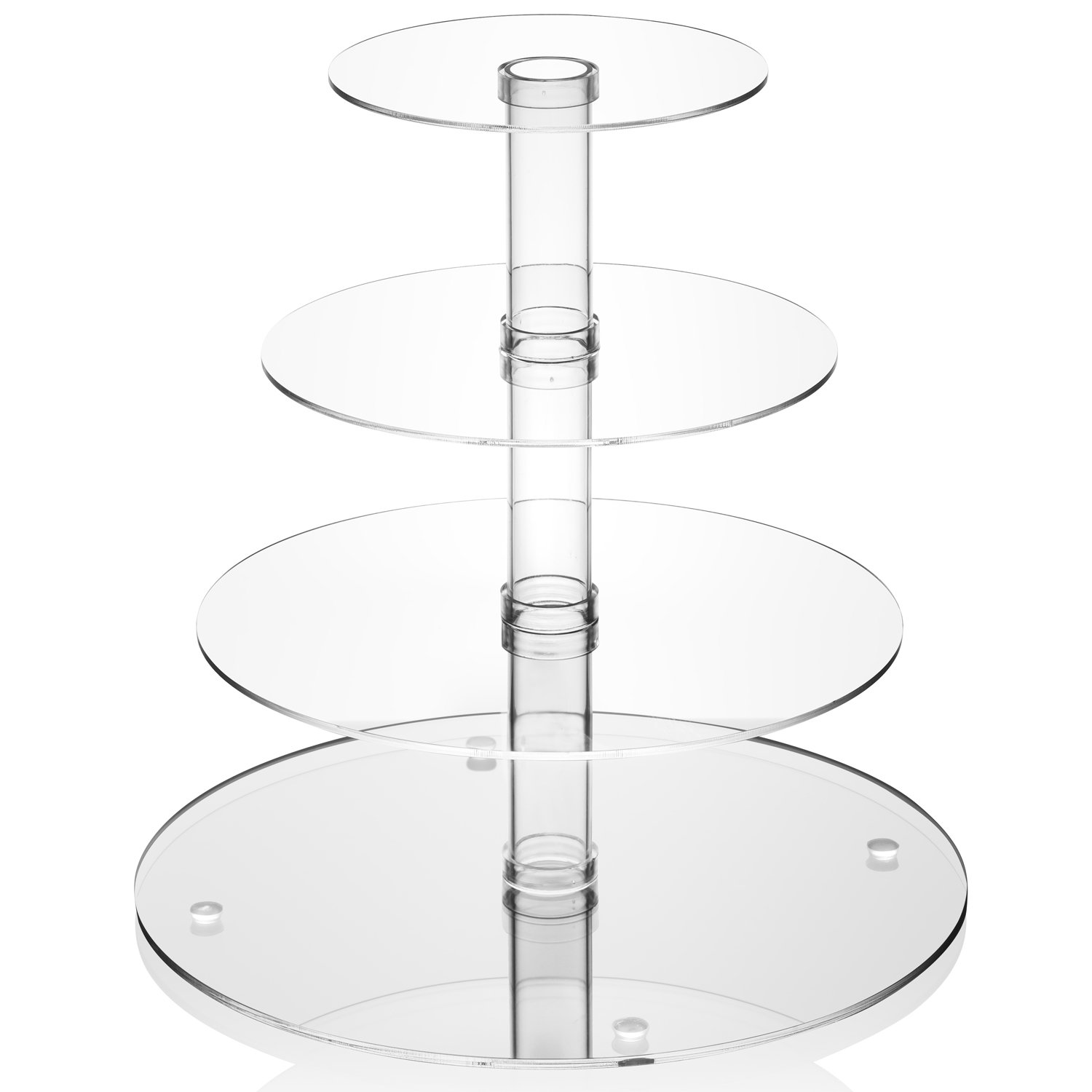 Buy Utenlid 4Tier Stacked Party Cupcake and Dessert Tower Clear