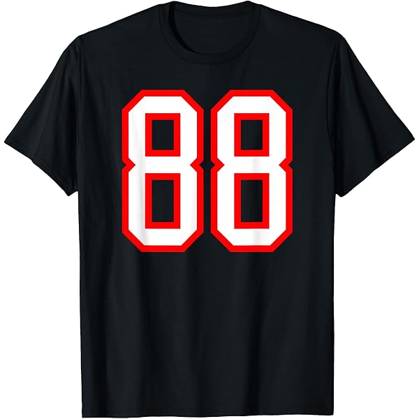 Amazon.com: Number #8 White Green Varsity Number T-Shirt