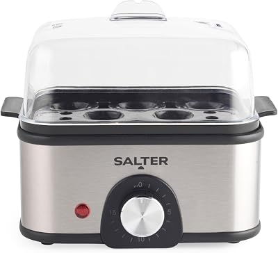 Salter EK6213 Electric 8 Egg Boiler with Poaching Trays 500W Silver