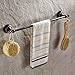 Leyden Antique Towel Bar,Adjustable Towel Holder Rod Brass Bathroom Accessories Expandable 15.2 to 27.8 Inch Vintage Wall Mount