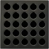 Ebbe E4407 Square Shower Drain Grate, Oil Rubbed Bronze