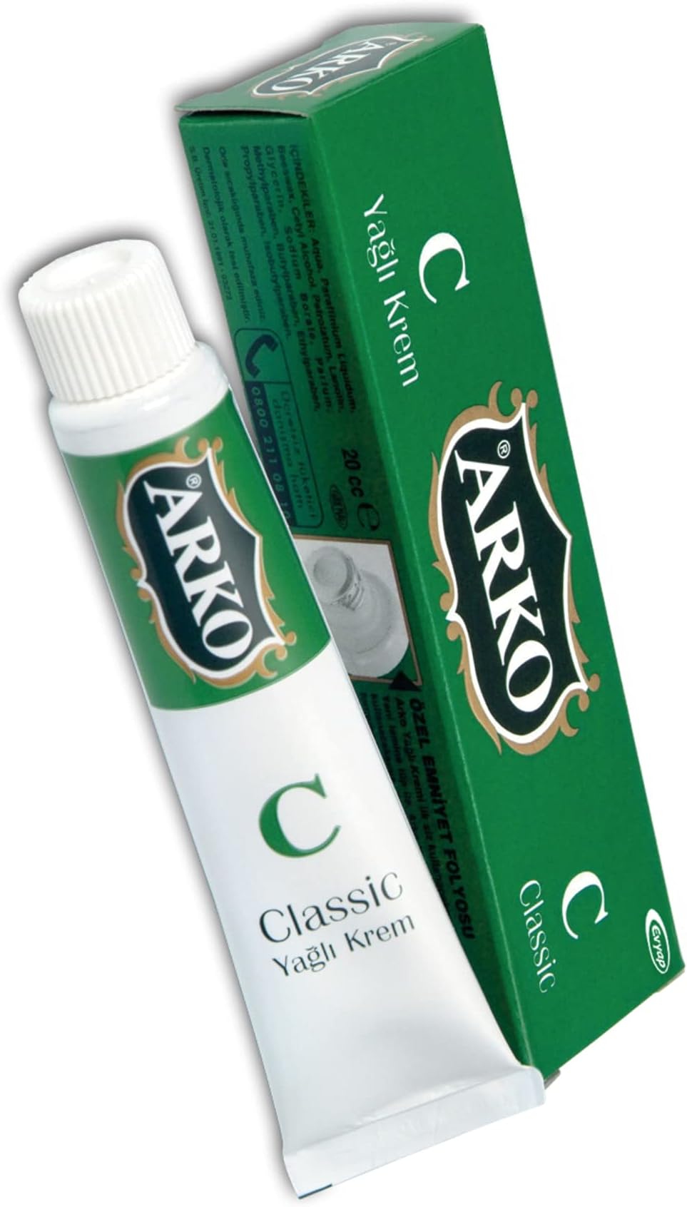 Arko Nem Creme Classic 20cc Hand Cream for Very Dry Hands Men Women