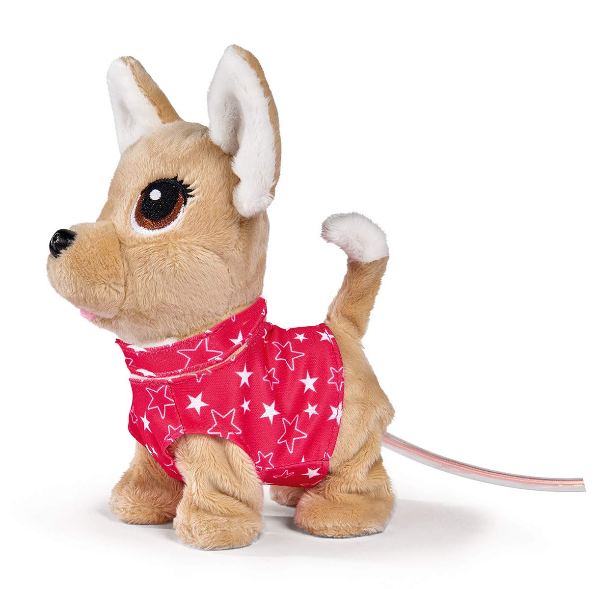 Simba 105893447 - Chichi Love Twinkle, Chihuahua with Luminous Cable Control, Can Run, Bark and Waggle Tail, 20 cm, from 3 Years
