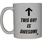 Rogue River Tactical Funny Novelty Coffee Mug - This Guy Is Awesome Cup, Gift Idea for Dad, Men, Brother and Boyfriend, 11 Oz, White