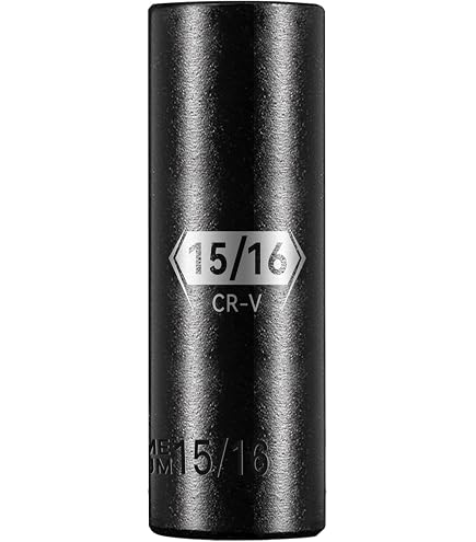 Dynamic 1/2" Drive 19mm 6-Point Impact Socket – Standard Length, Black Phosphate Finish, Laser-Etched Markings